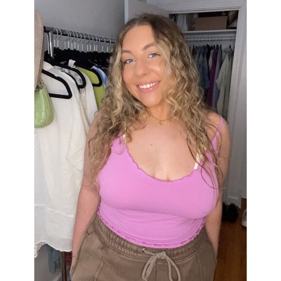 FREE PEOPLE Easy To Love Seamless Cami / Dragonfruit - Picture 4 of 6